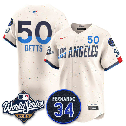 LAD 2025 World Series Champions Jersey N1 - All Stitched
