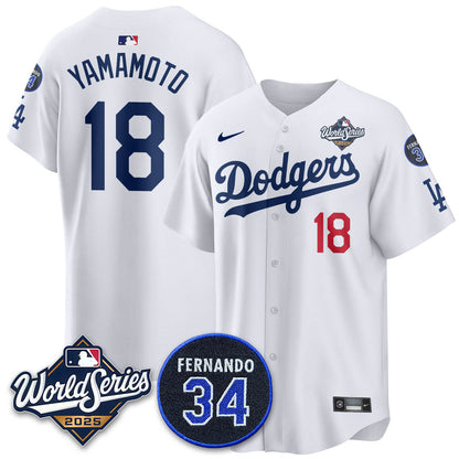 LAD 2025 World Series Champions Jersey N1 - All Stitched