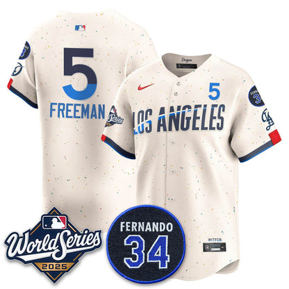 LAD 2025 World Series Champions Jersey N1 - All Stitched