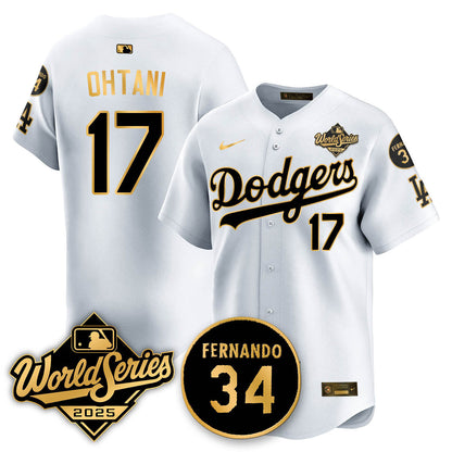 LAD 2025 World Series Champions Jersey N1 - All Stitched
