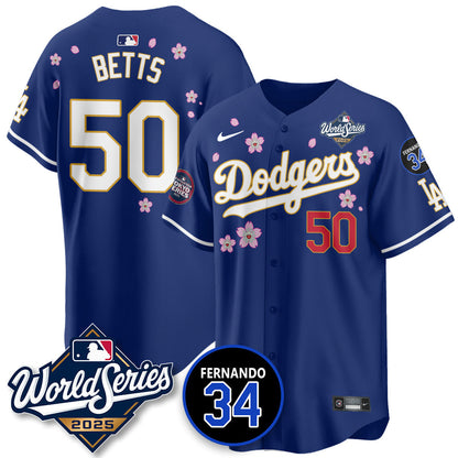 Los Angeles Dodgers Tokyo Series 2025 NL Champions Jersey - All Stitched