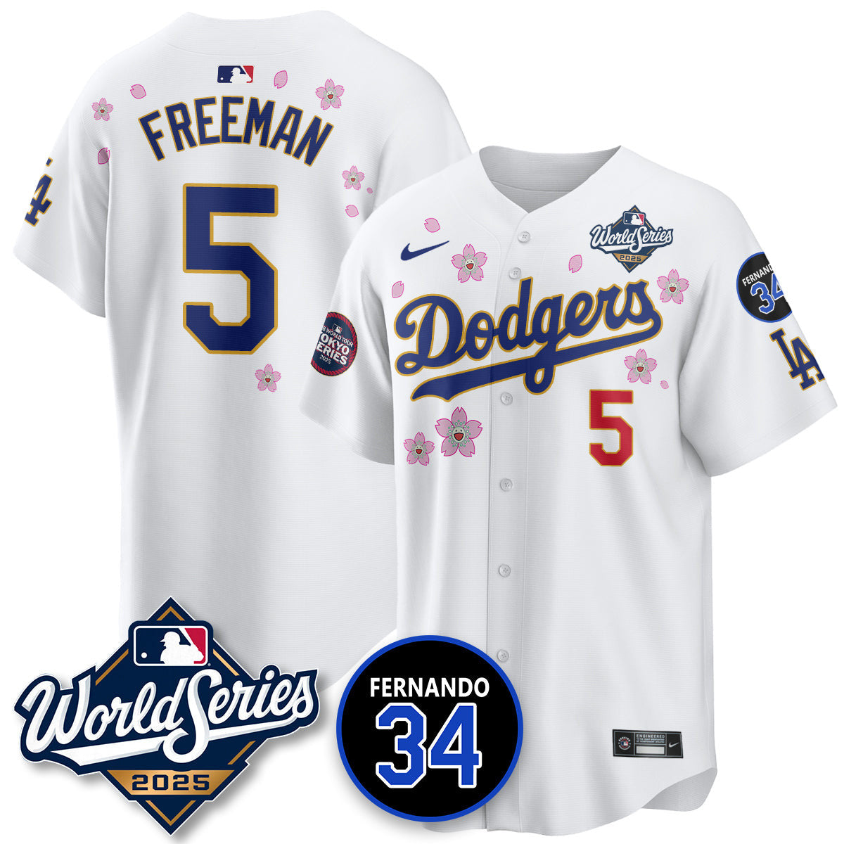 Los Angeles Dodgers Tokyo Series 2025 NL Champions Jersey - All Stitched