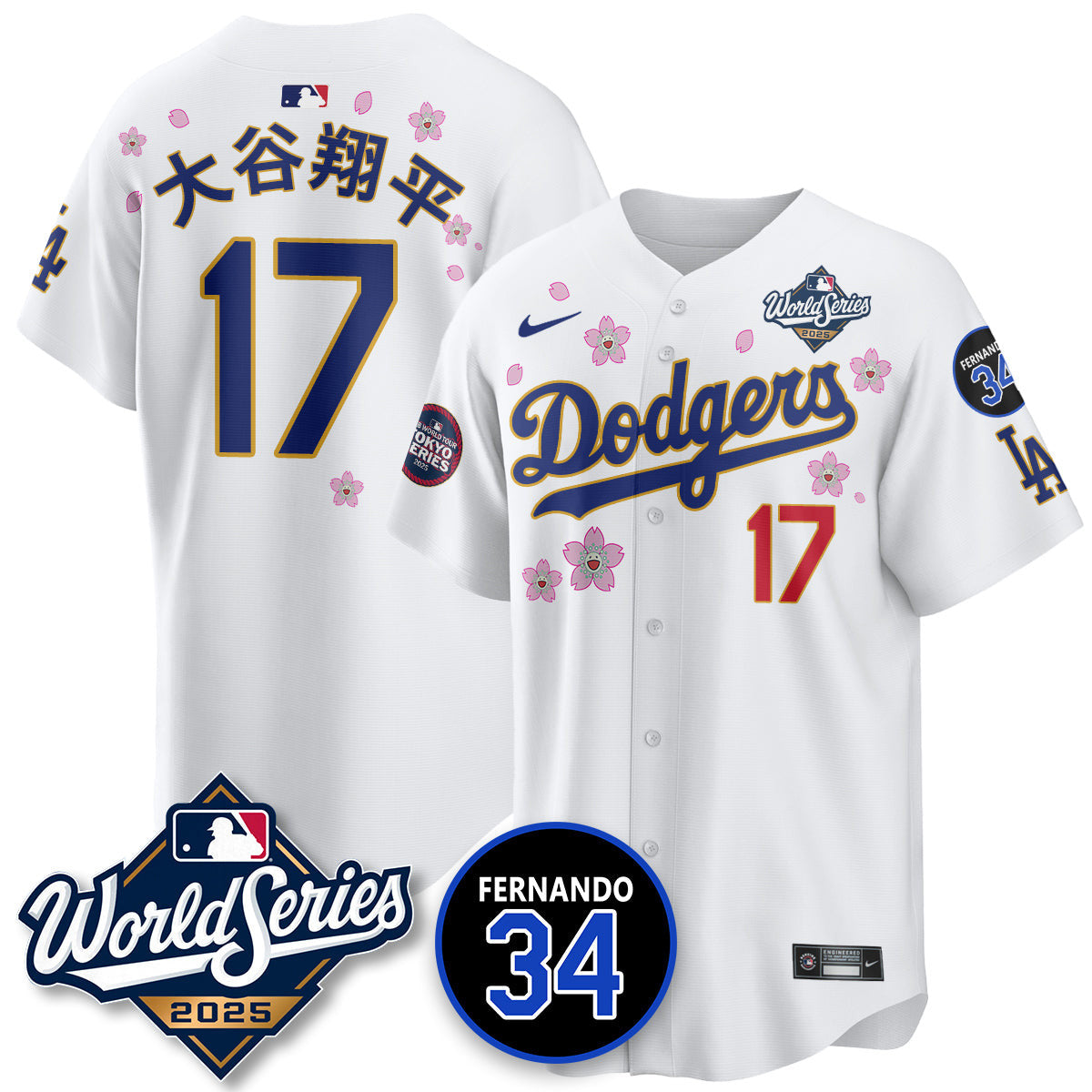 LAD Tokyo Series 2025 NL Champions Jersey - All Stitched