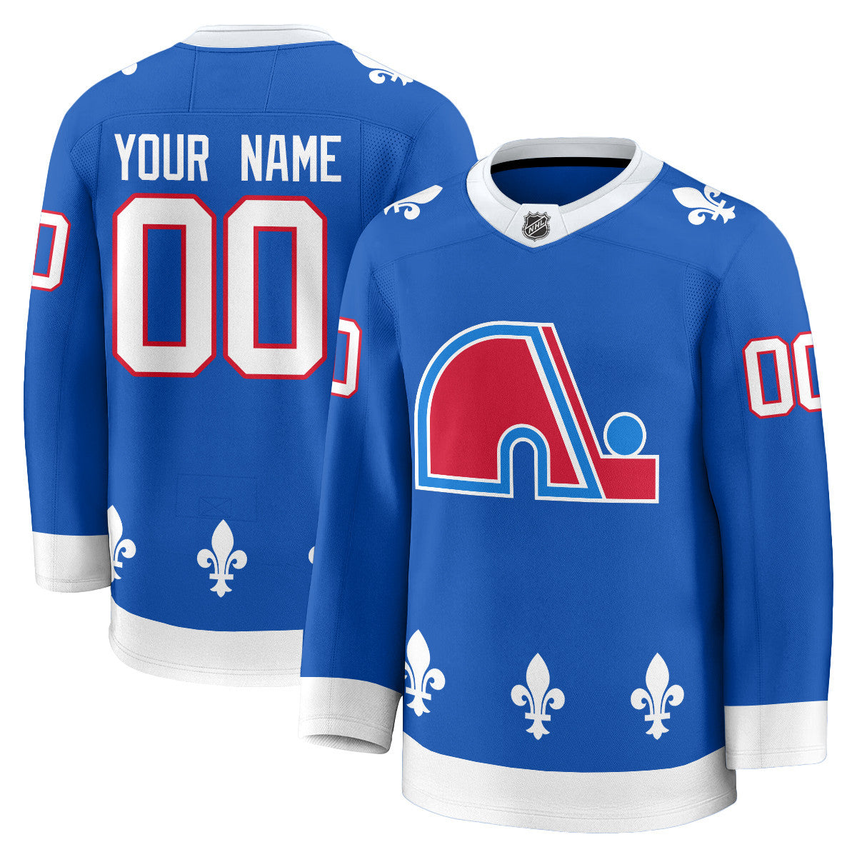 Colorado Avalanche Honour Quebec Nordiques Throwback Custom Jerseys - All Stitched