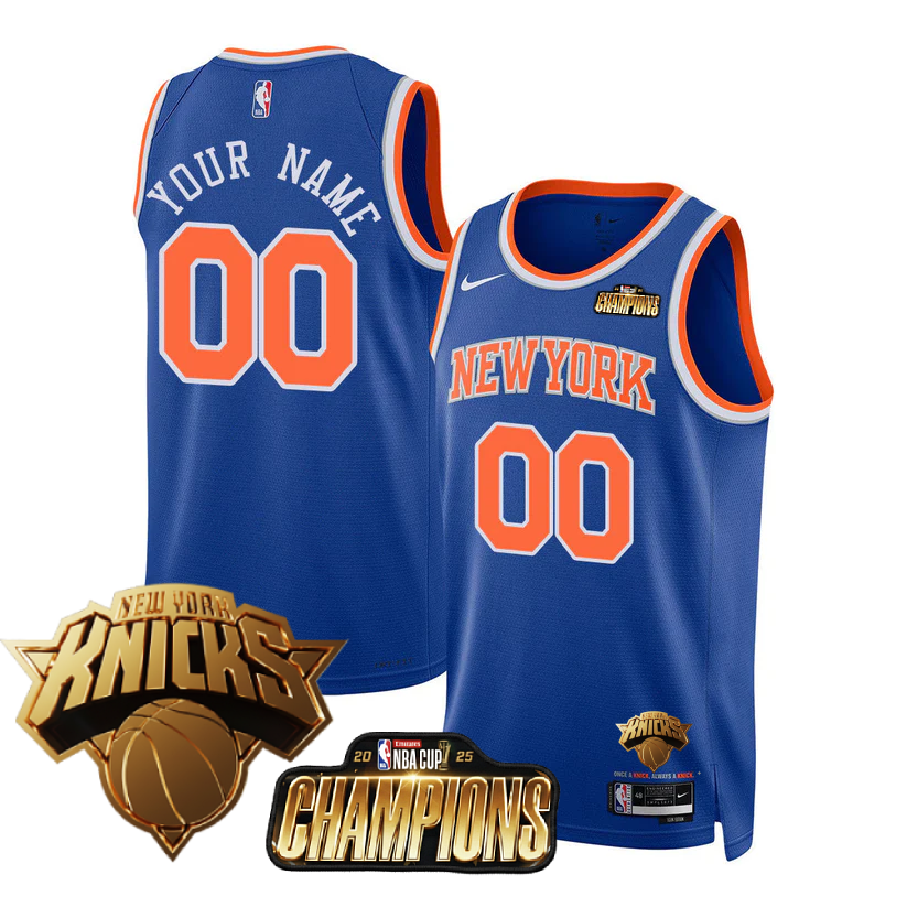 Custom NYK 2025 Championship Jersey - All Stitched