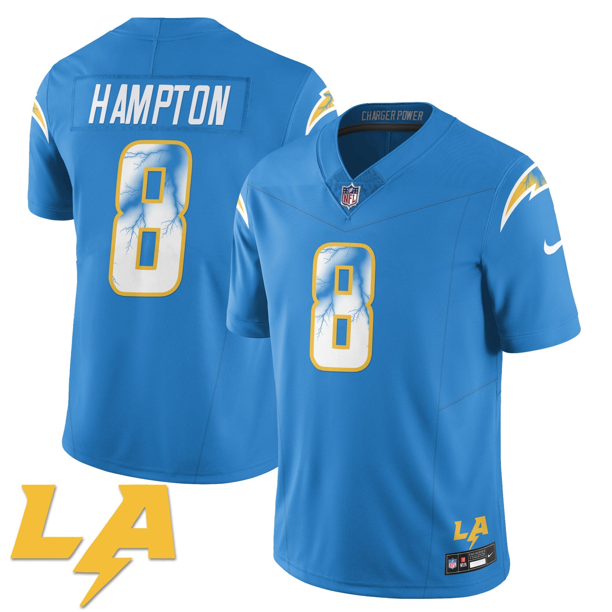 Los Angeles Chargers Rivarly Concept Jersey - All Stitched