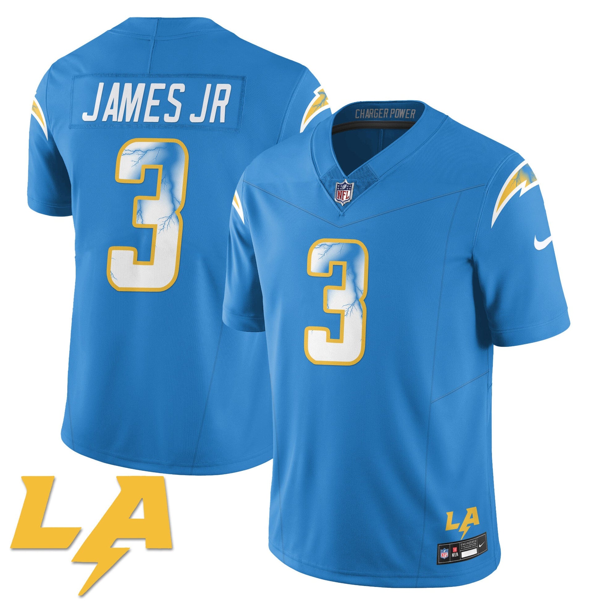 Los Angeles Chargers Rivarly Concept Jersey - All Stitched