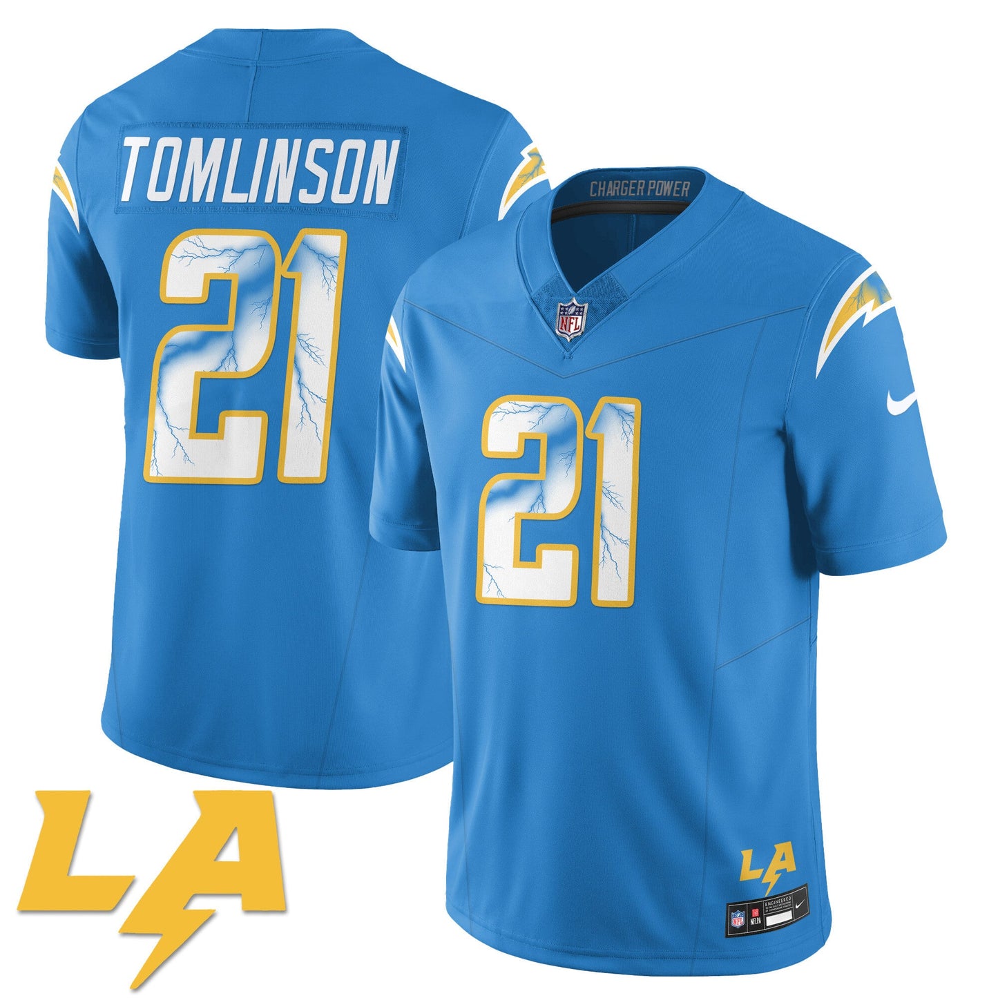 Los Angeles Chargers Rivarly Concept Jersey - All Stitched