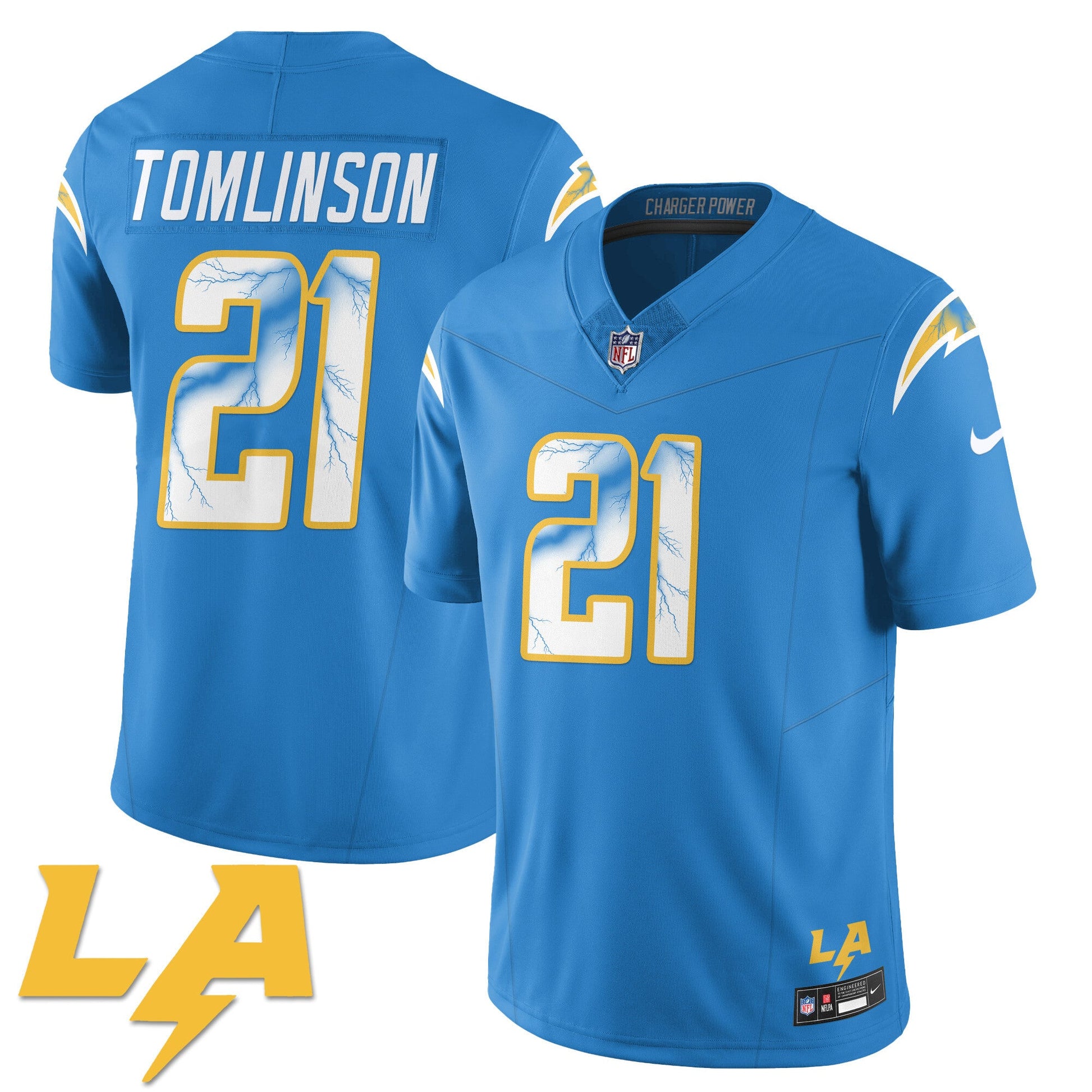 Los Angeles Chargers Rivarly Concept Jersey - All Stitched