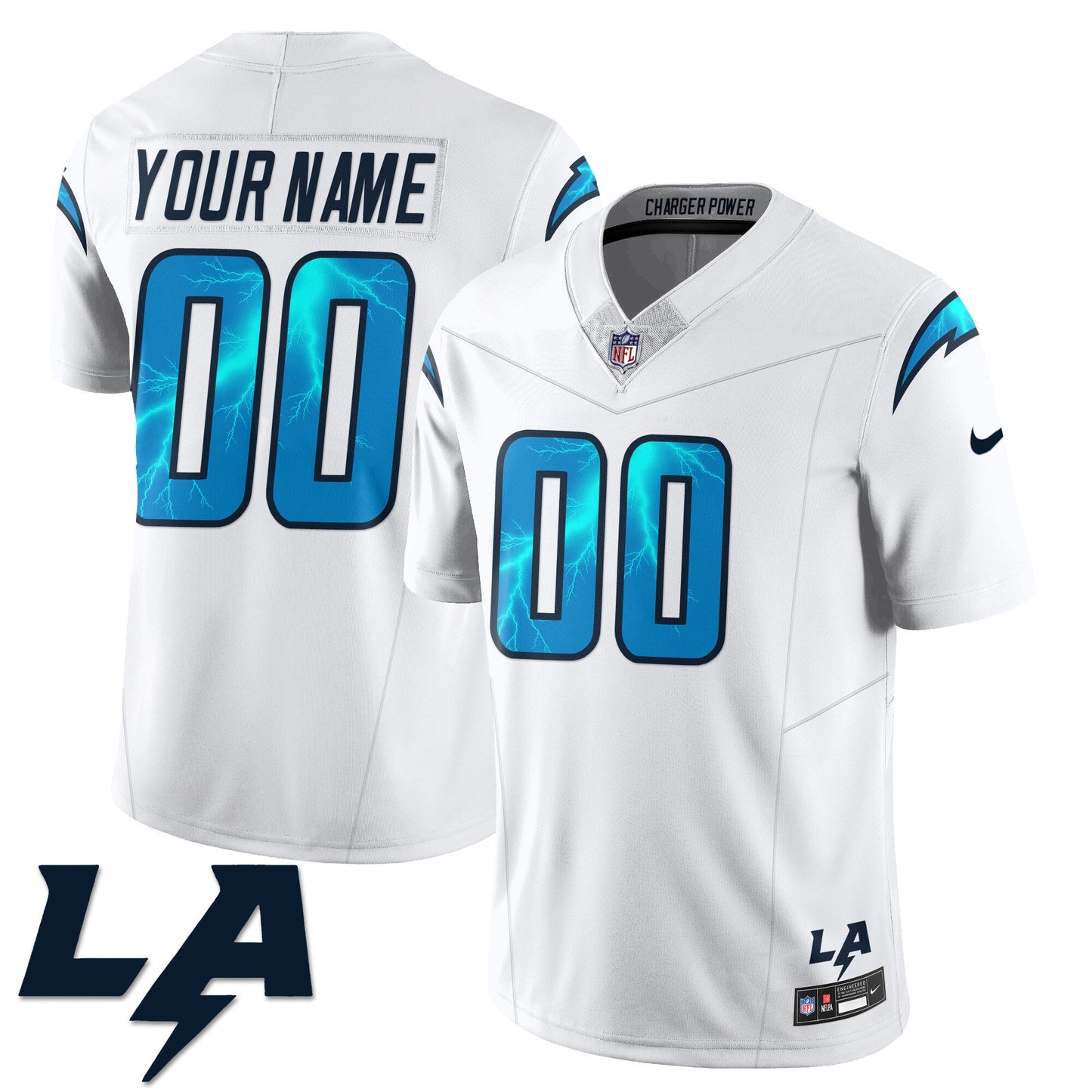 Los Angeles Chargers Rivarly Concept Jersey - All Stitched