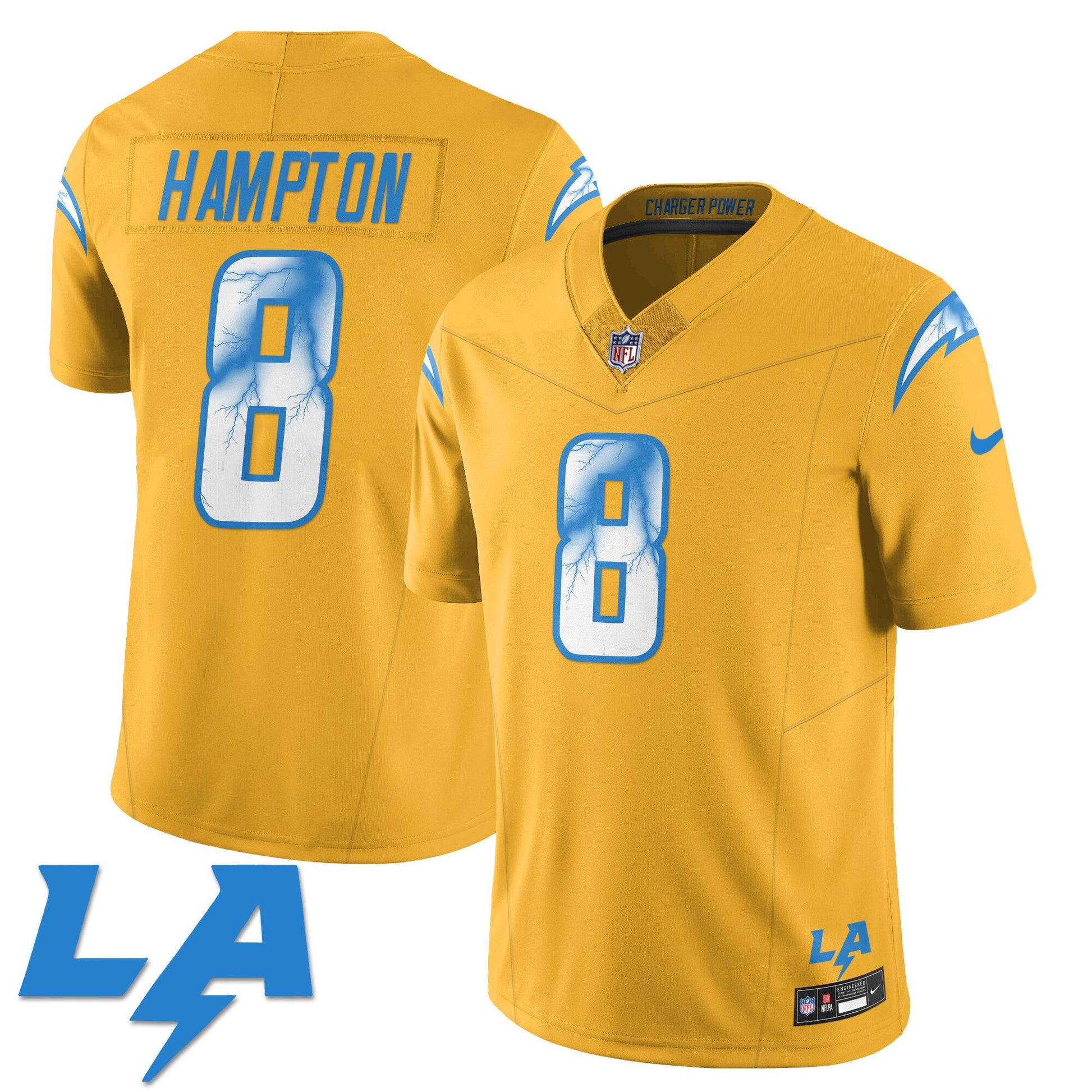 Los Angeles Chargers Rivarly Concept Jersey - All Stitched