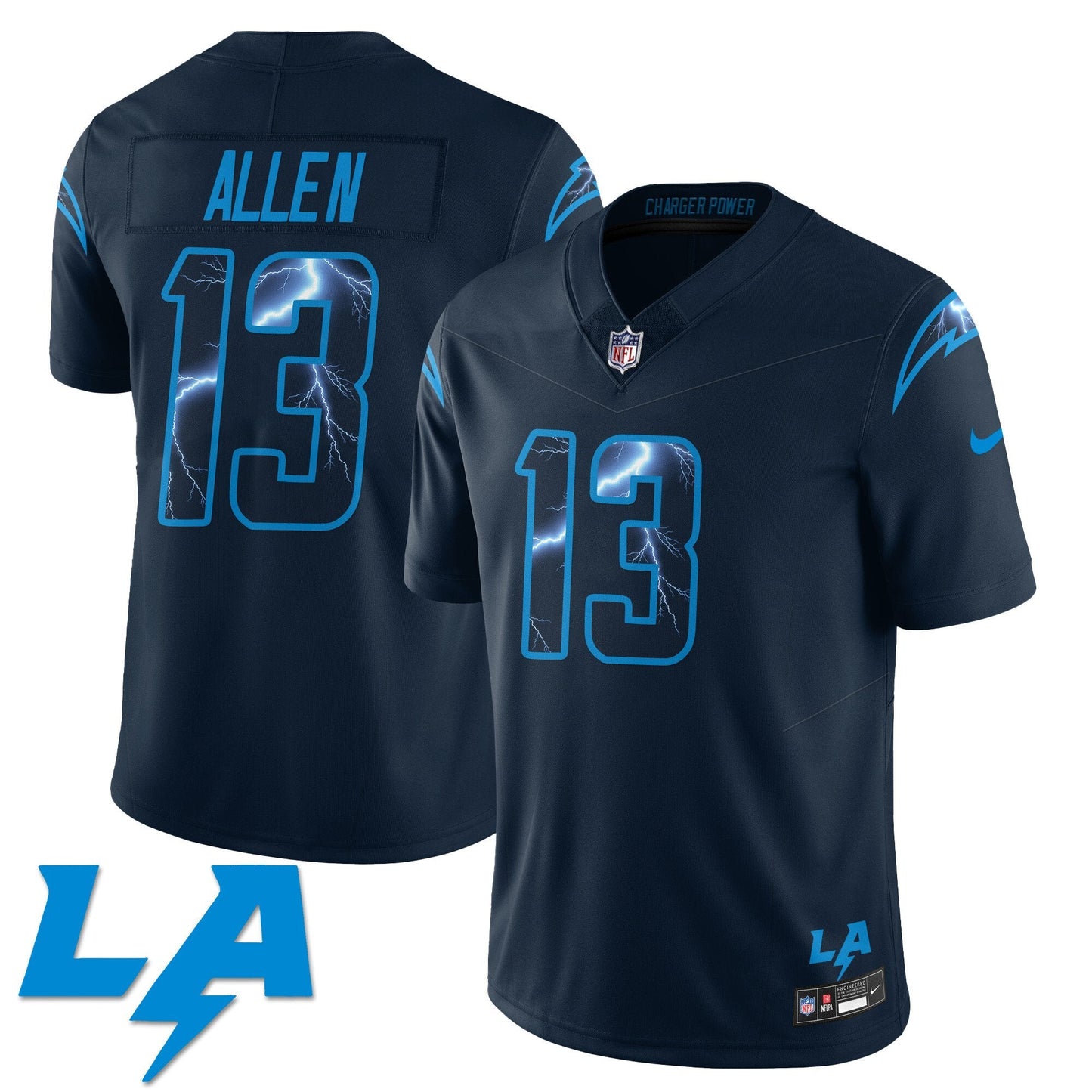 Los Angeles Chargers Rivarly Concept Jersey - All Stitched