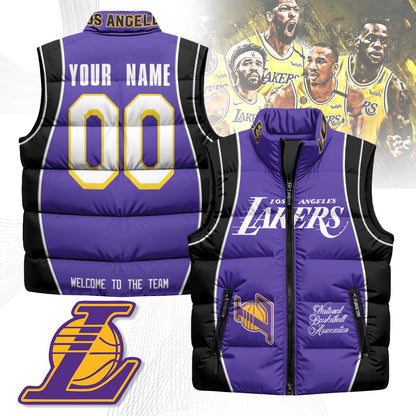 Los Angeles Lakers Unisex Custom Puffer Vest