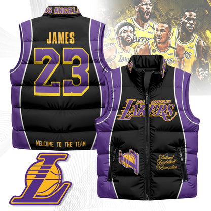 Los Angeles Lakers Unisex Puffer Vest