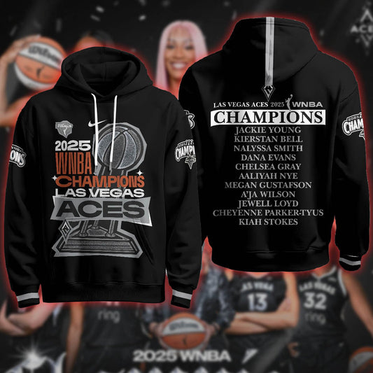 Las Vegas Aces 2025 WNBA Champions Hoodie