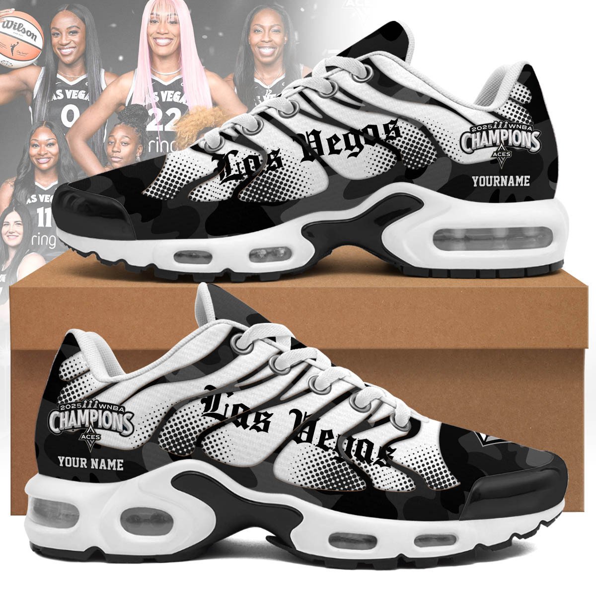 Las Vegas Aces 2025 WNBA Champions Shoes