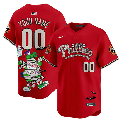 Phillies Phanatic Halloween Vapor Limited Custom Jersey - Printed