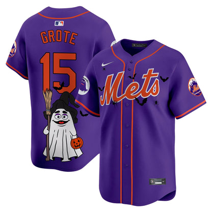 Men'sMets Grimace Halloween Vapor Premier Limited Jersey V2- Printed