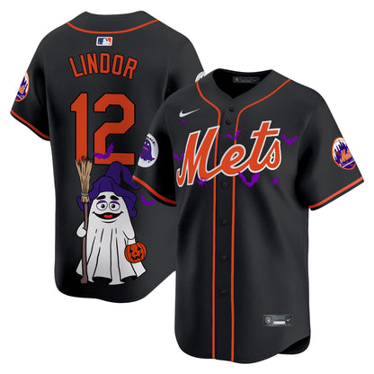 Men'sMets Grimace Halloween Vapor Premier Limited Jersey V2- Printed