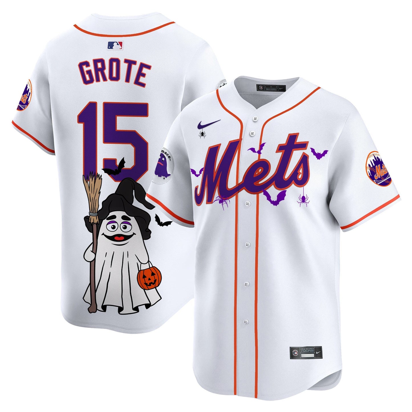 Men'sMets Grimace Halloween Vapor Premier Limited Jersey V2- Printed