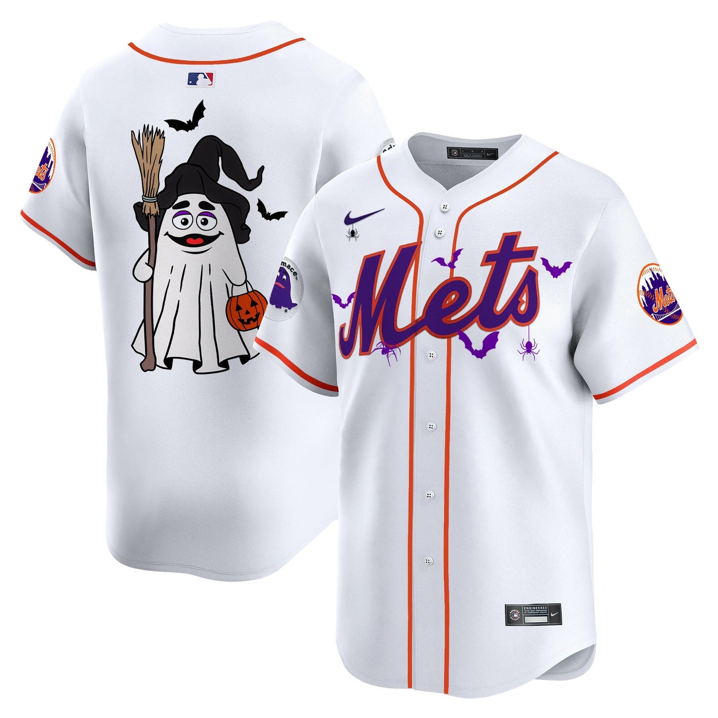 Men'sMets Grimace Halloween Vapor Premier Limited Jersey V2- Printed