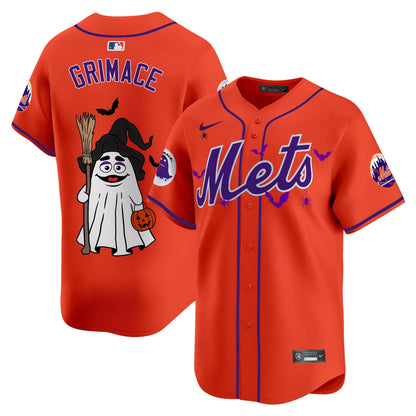 Men'sMets Grimace Halloween Vapor Premier Limited Jersey V2- Printed