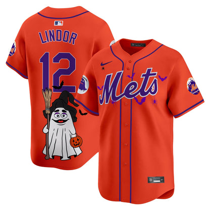 Men'sMets Grimace Halloween Vapor Premier Limited Jersey V2- Printed
