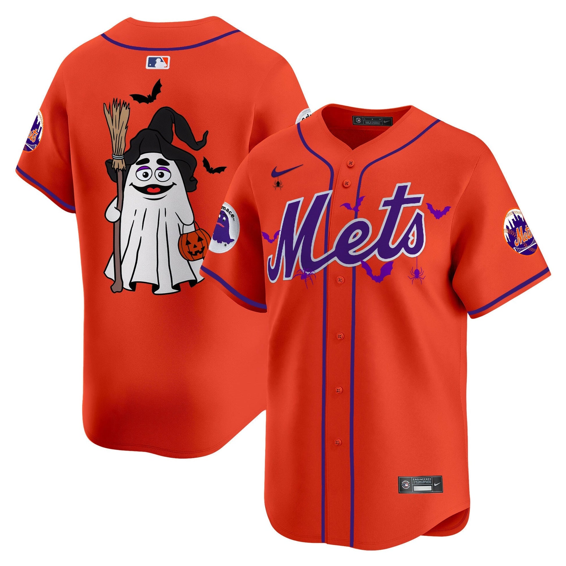Men'sMets Grimace Halloween Vapor Premier Limited Jersey V2- Printed