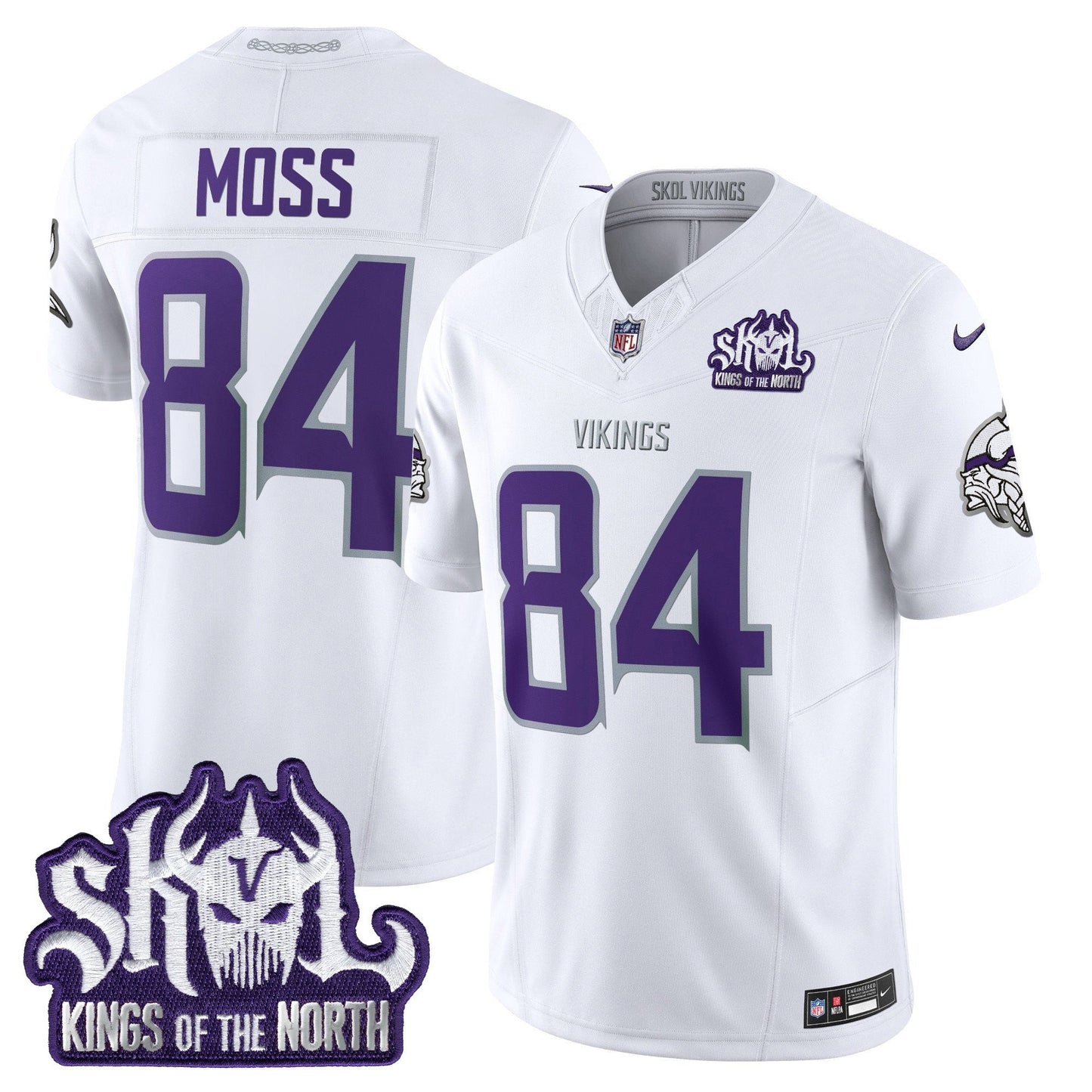 Men's Minnesota Vikings 2025 Winter Warrior Skol Patch Vapor Limited Jersey - All Stitched