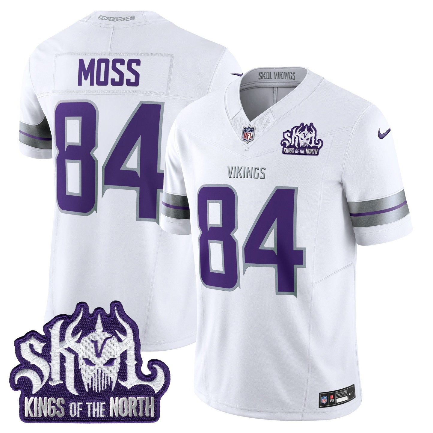 Men's Minnesota Vikings 2025 Winter Warrior Skol Patch Vapor Limited Jersey - All Stitched