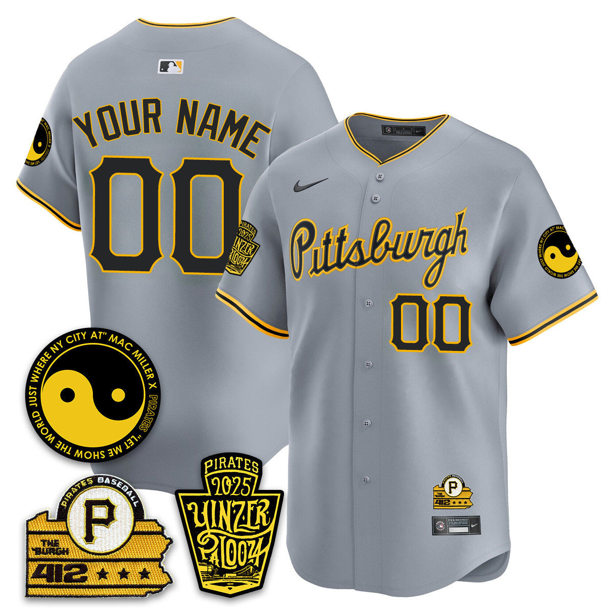 Pittsburgh Pirates Yinzerpalooza 2025 Limited Custom Jersey - All Stitched