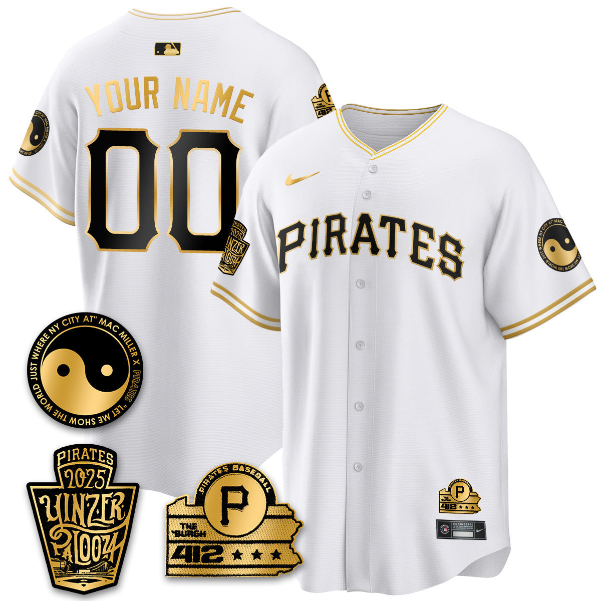 Pittsburgh Pirates Yinzerpalooza 2025 Limited Custom Jersey - All Stitched