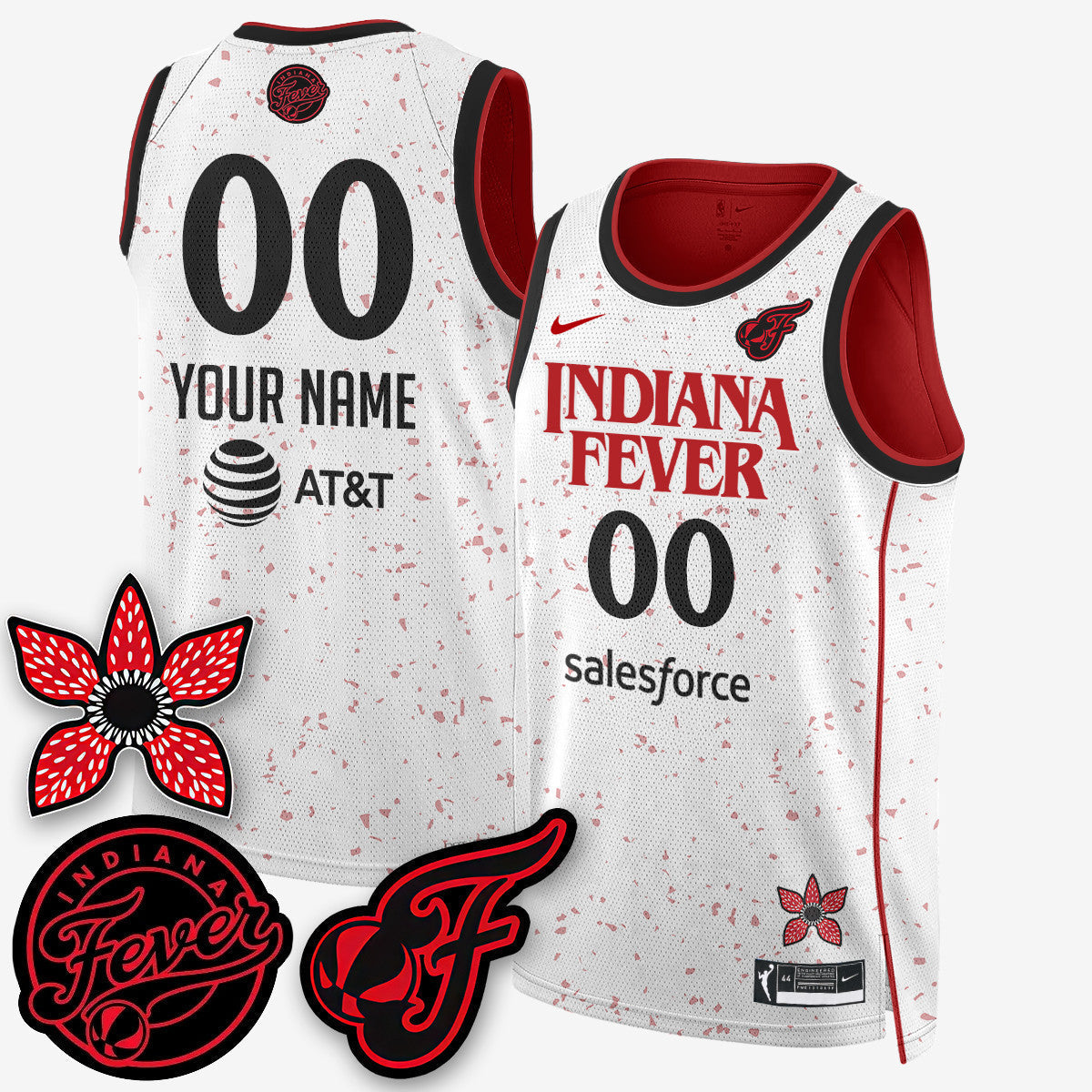 Custom Indiana Fever 'Stranger Things' Jersey - Stitched