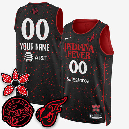 Custom Indiana Fever 'Stranger Things' Jersey - Stitched