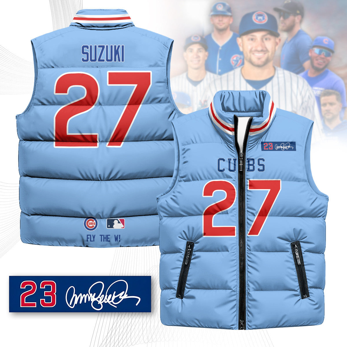Chicago Cubs Unisex Puffer Vest