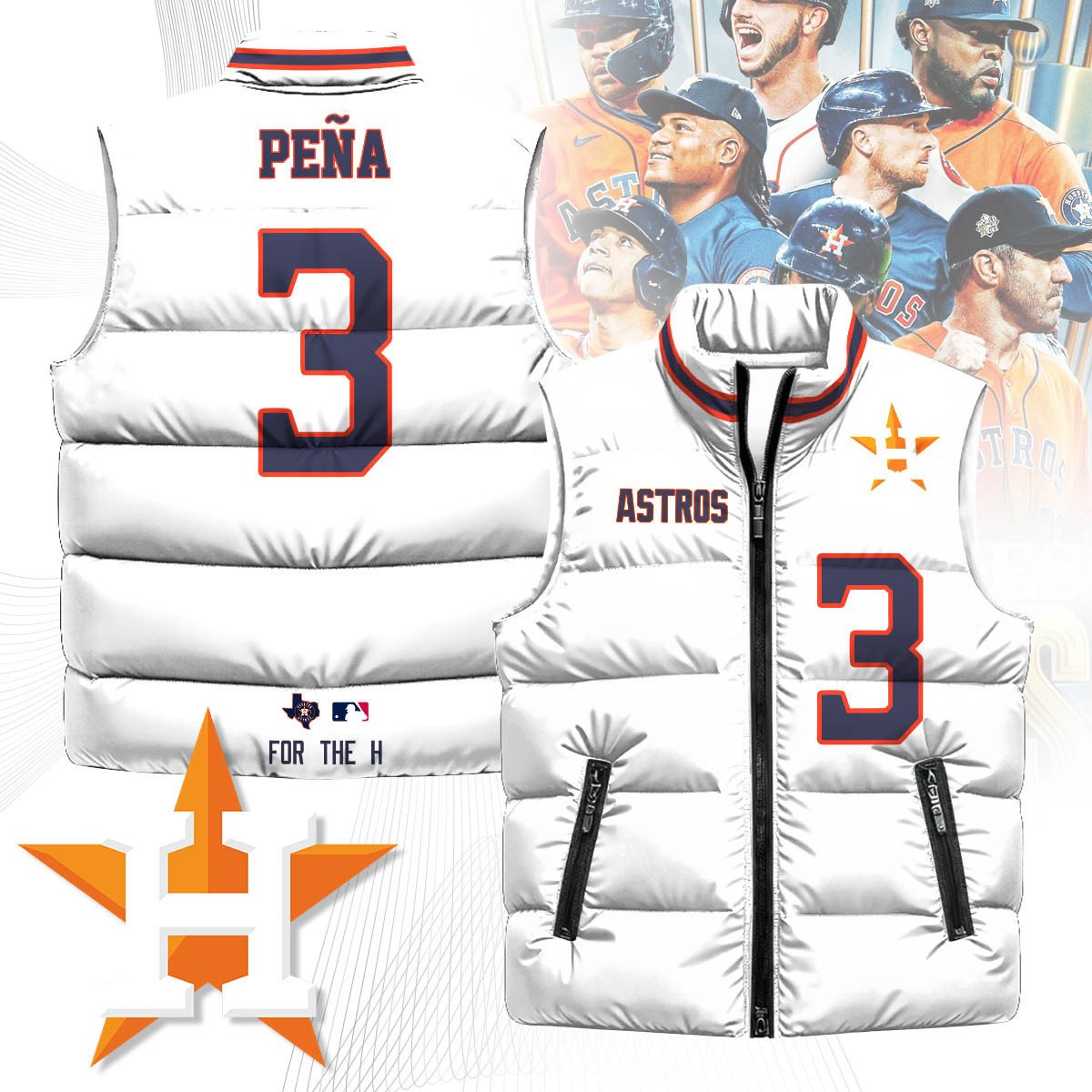 Houston Astros Unisex Puffer Vest