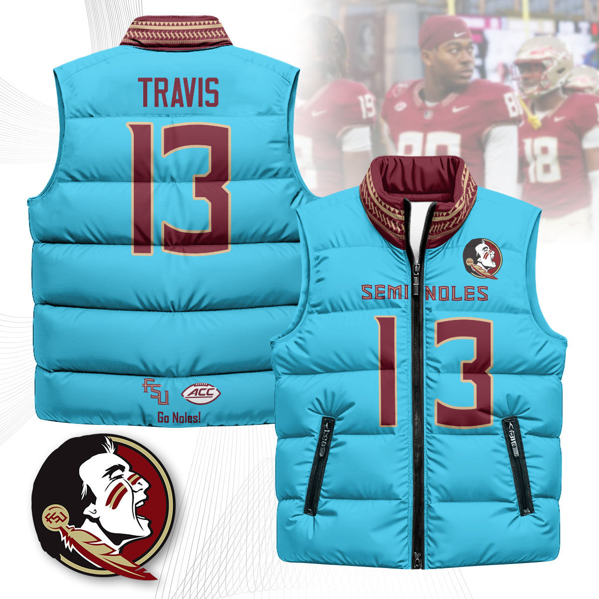 Florida State Seminoles Unisex Puffer Vest