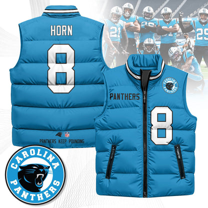 Carolina Panthers Unisex Puffer Vest