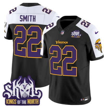 MIN King Of The North Patch Throwback Vapor Limited Jersey V2 - All Stitched