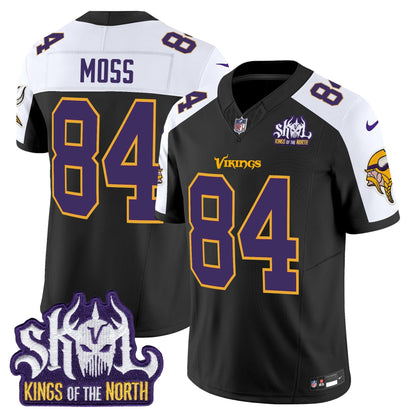 MIN King Of The North Patch Throwback Vapor Limited Jersey V2 - All Stitched