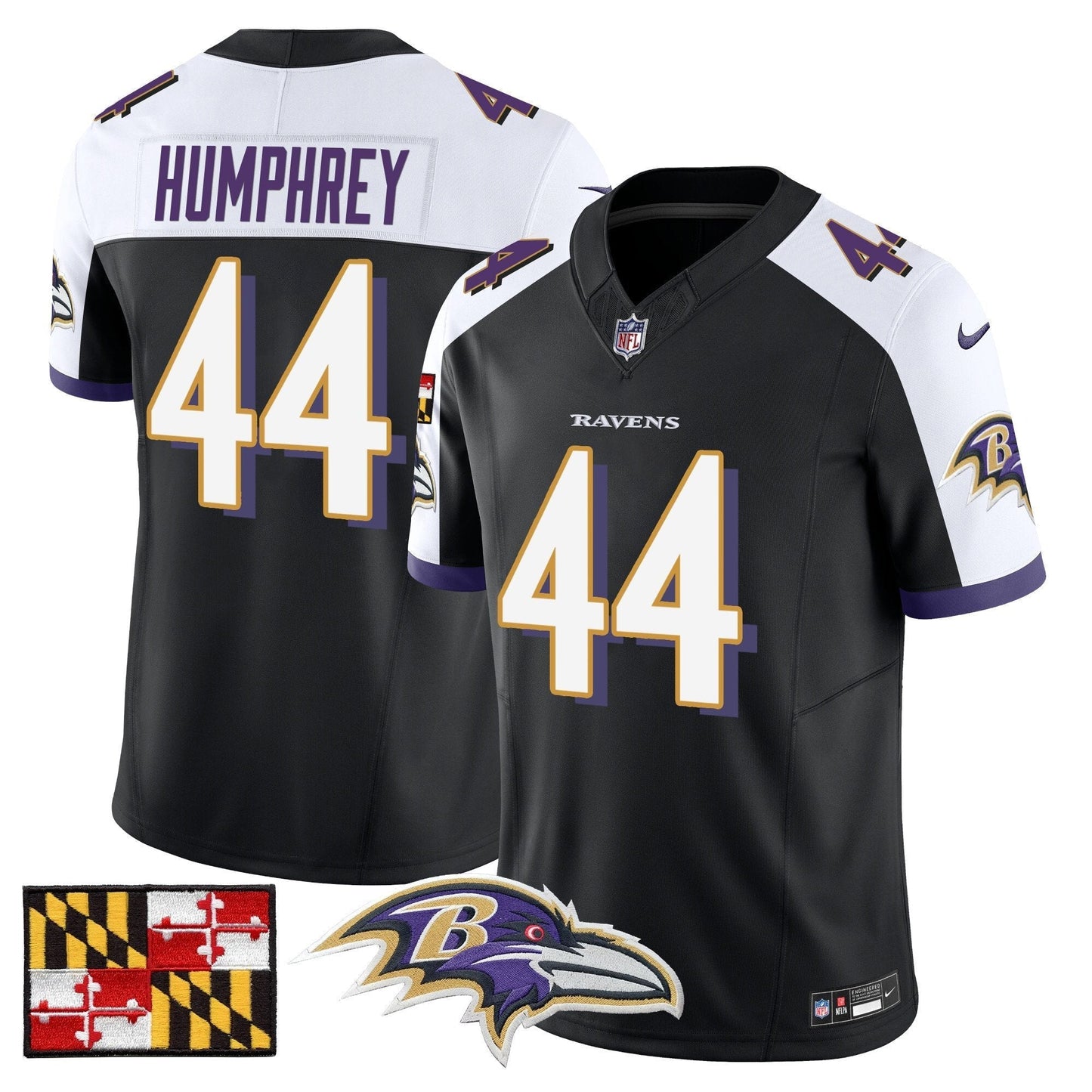 BAL 2024 Maryland Flag Vapor Limited Jersey - All Stitched