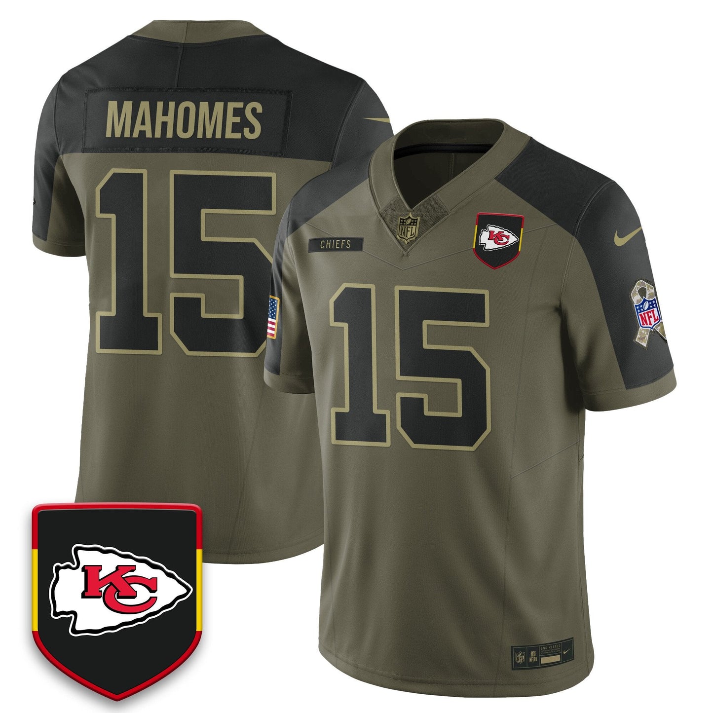 Kansas City Chiefs 2025 Salute to Service Limited Jersey - All Stitched