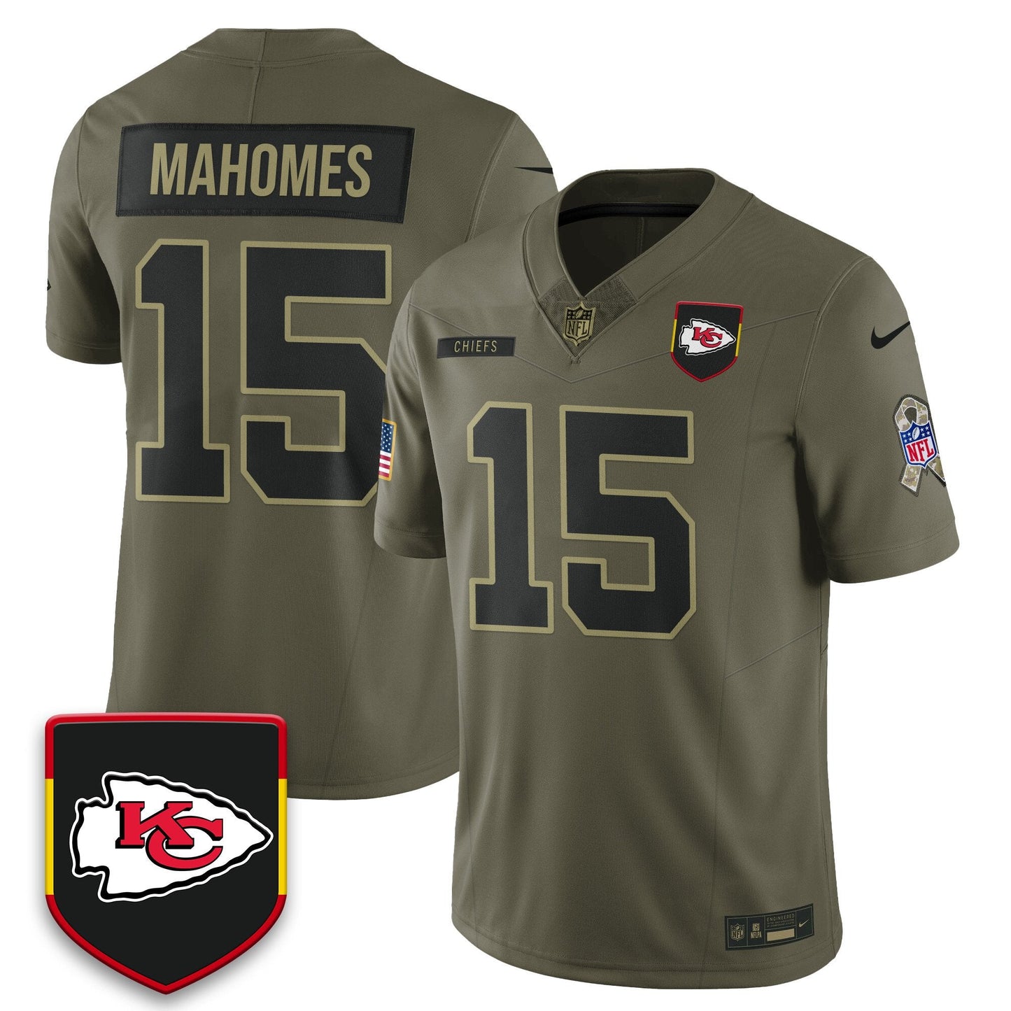 Kansas City Chiefs 2025 Salute to Service Limited Jersey - All Stitched