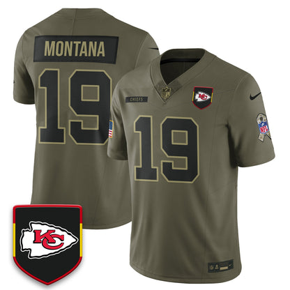 Kansas City Chiefs 2025 Salute to Service Limited Jersey - All Stitched