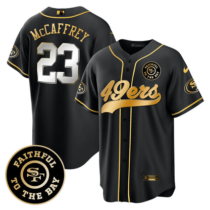 Men's 49ers Faithful To The Bay Patch Baseball Jersey - All Stitched