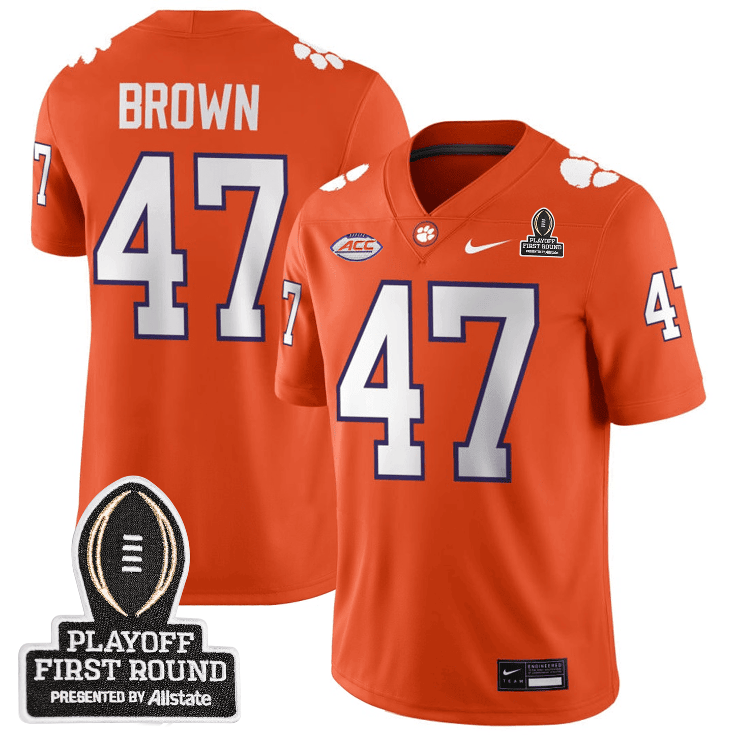 Clemson Tigers 24/25 Jersey - CFP First Round Patch