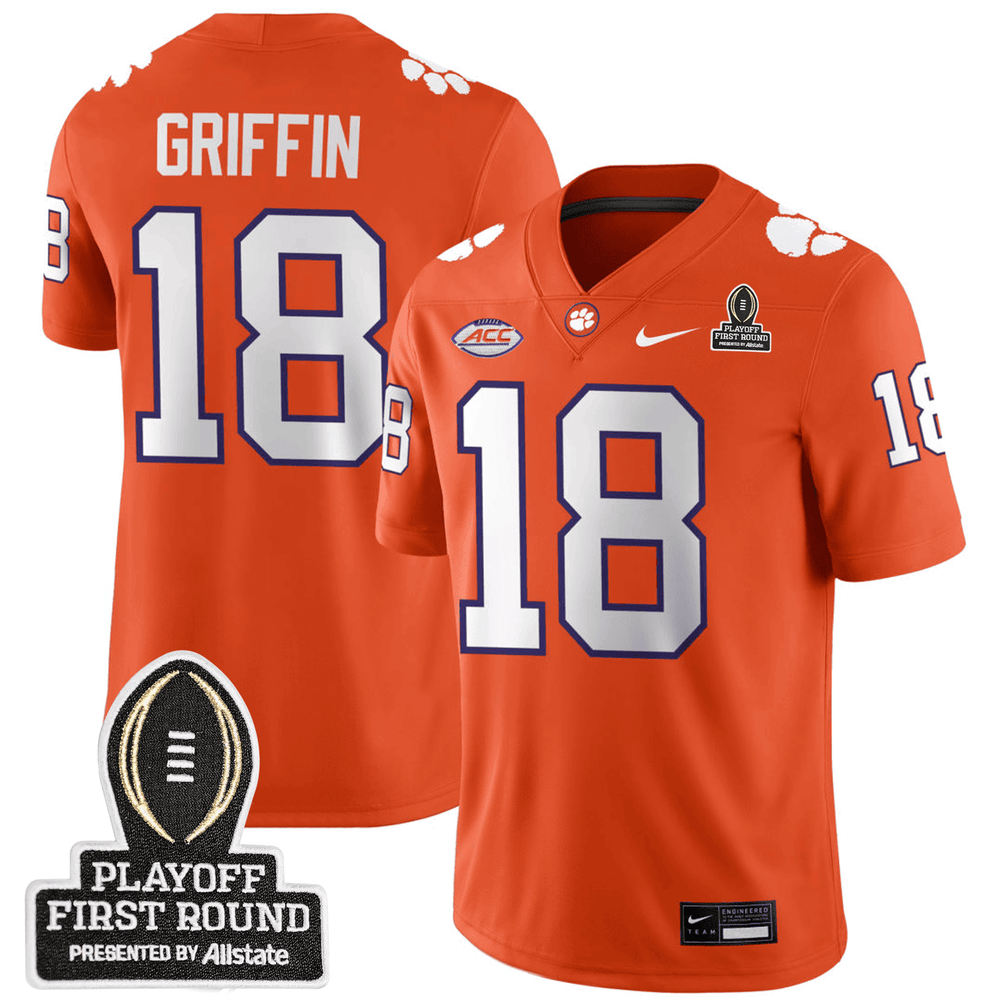 Clemson Tigers 24/25 Jersey - CFP First Round Patch