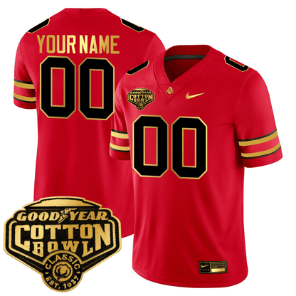 Custom OSU Gold Edition Jersey - Cotton Bowl Patch