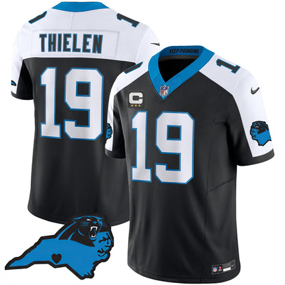 Men's Panthers Vapor Limited Jersey - Carolina Patch - All Stitched