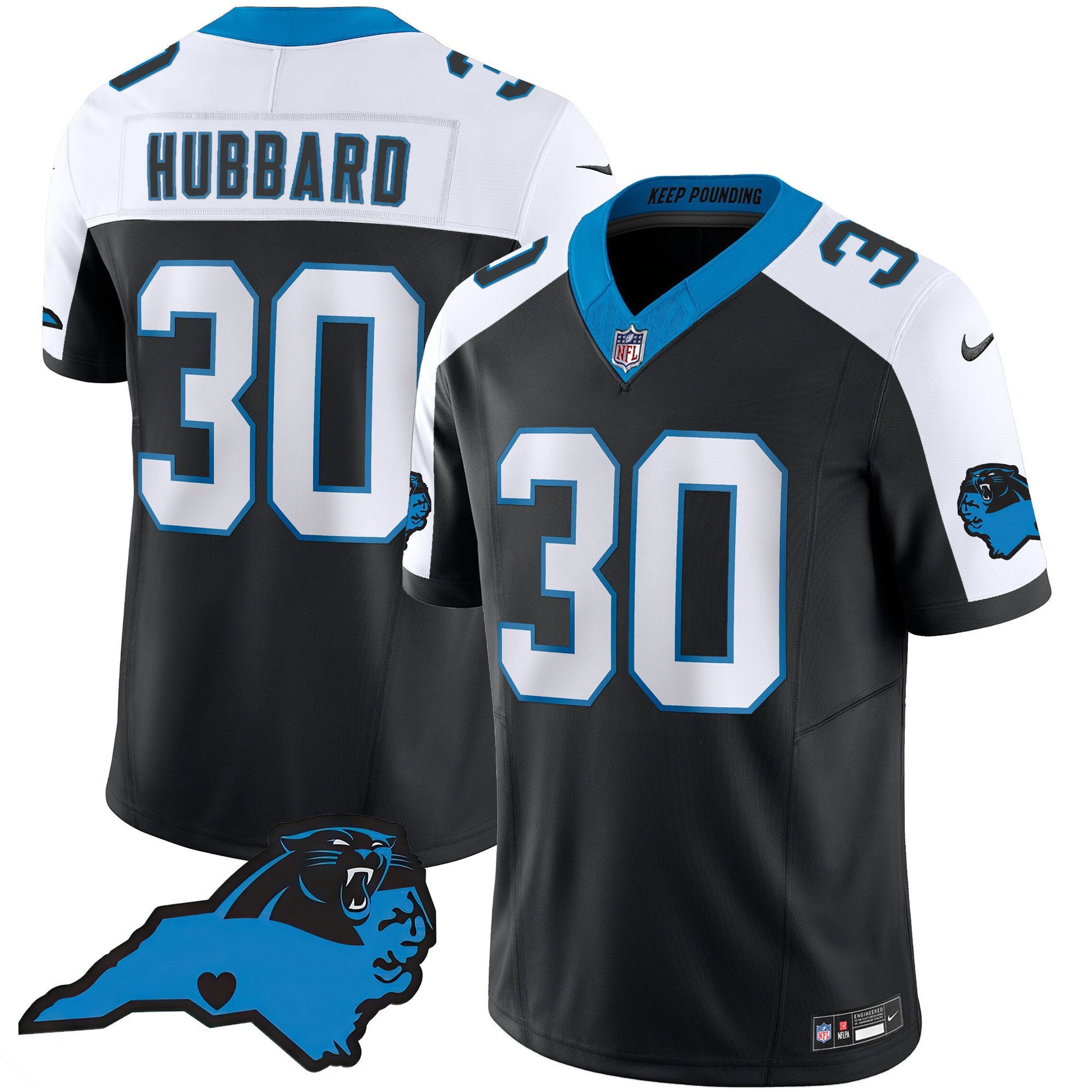 Men's Panthers Vapor Limited Jersey - Carolina Patch - All Stitched
